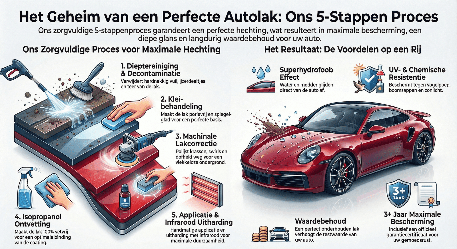 Ons 5-stappen proces voor het perfecte resultaat Ons 5-stappen proces voor het perfecte resultaat